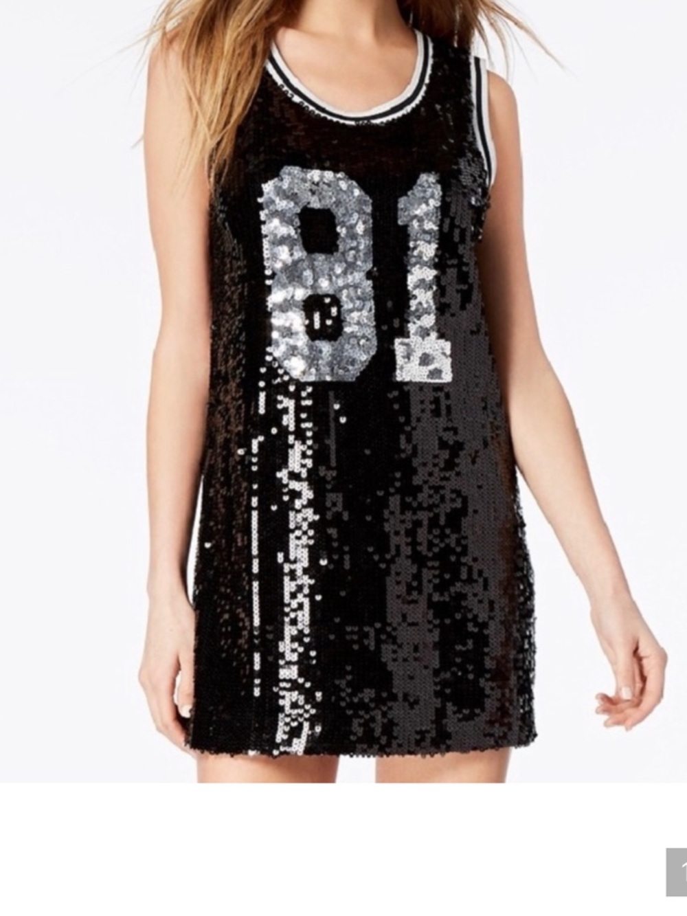 Guess Black and Silver Sequin Mini Dress. Worn once